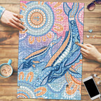 Aussie NAIDOC Week Pastel Puzzle Dreaming Whales