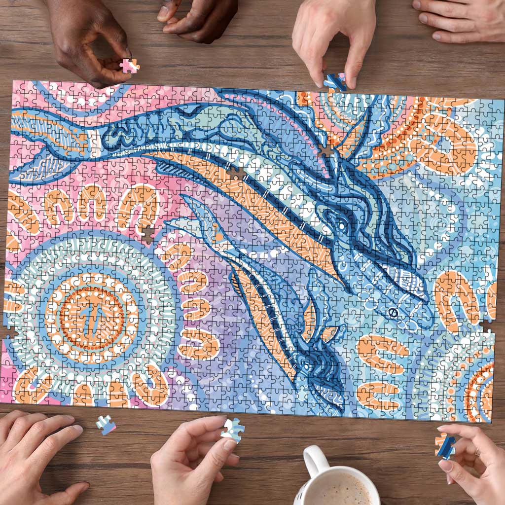 Aussie NAIDOC Week Pastel Puzzle Dreaming Whales