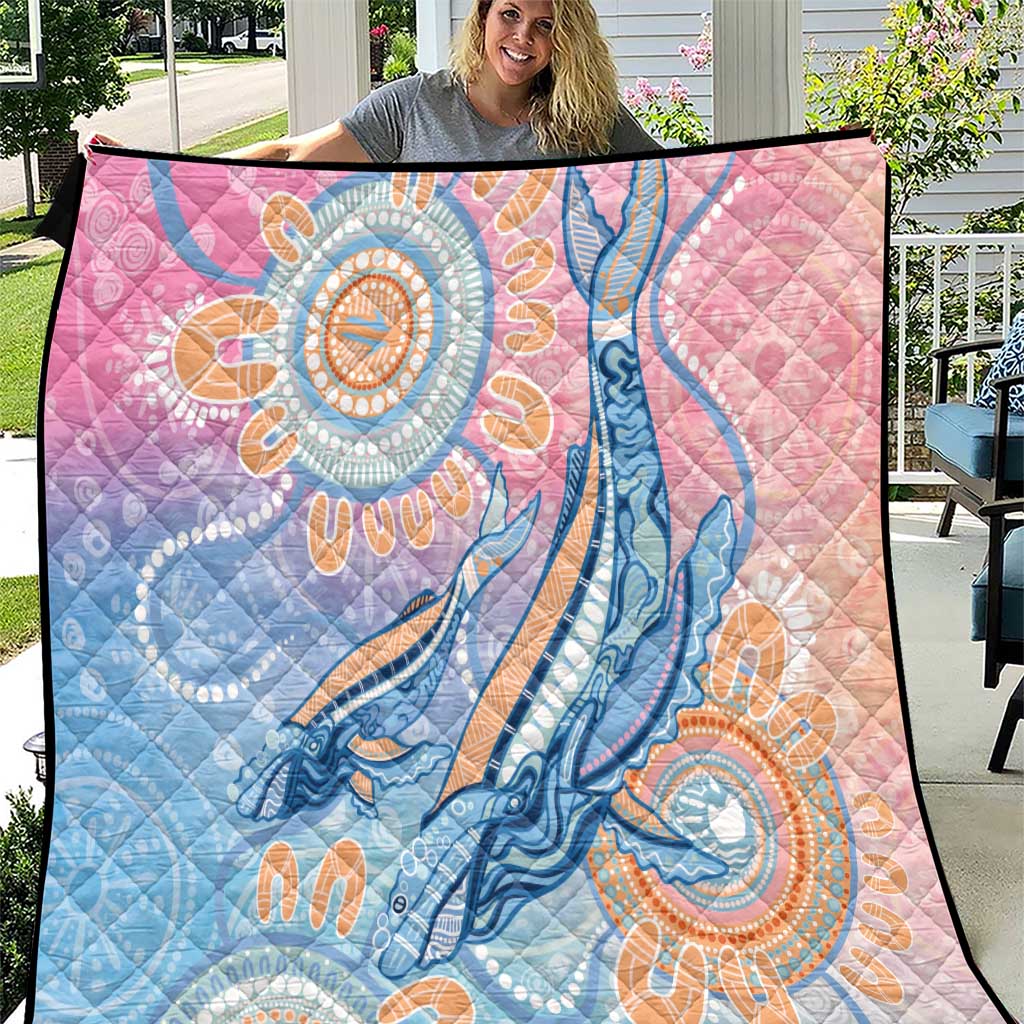 Aussie NAIDOC Week Pastel Quilt Dreaming Whales
