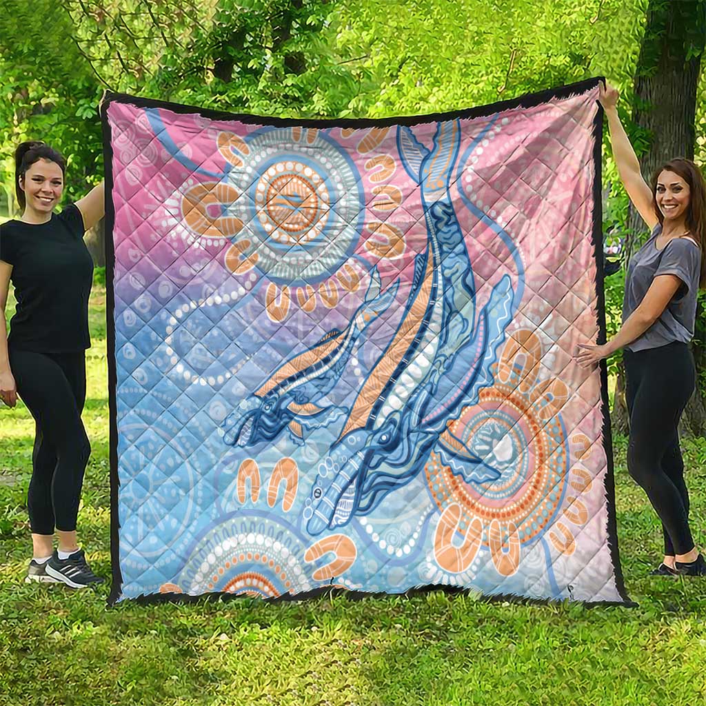 Aussie NAIDOC Week Pastel Quilt Dreaming Whales