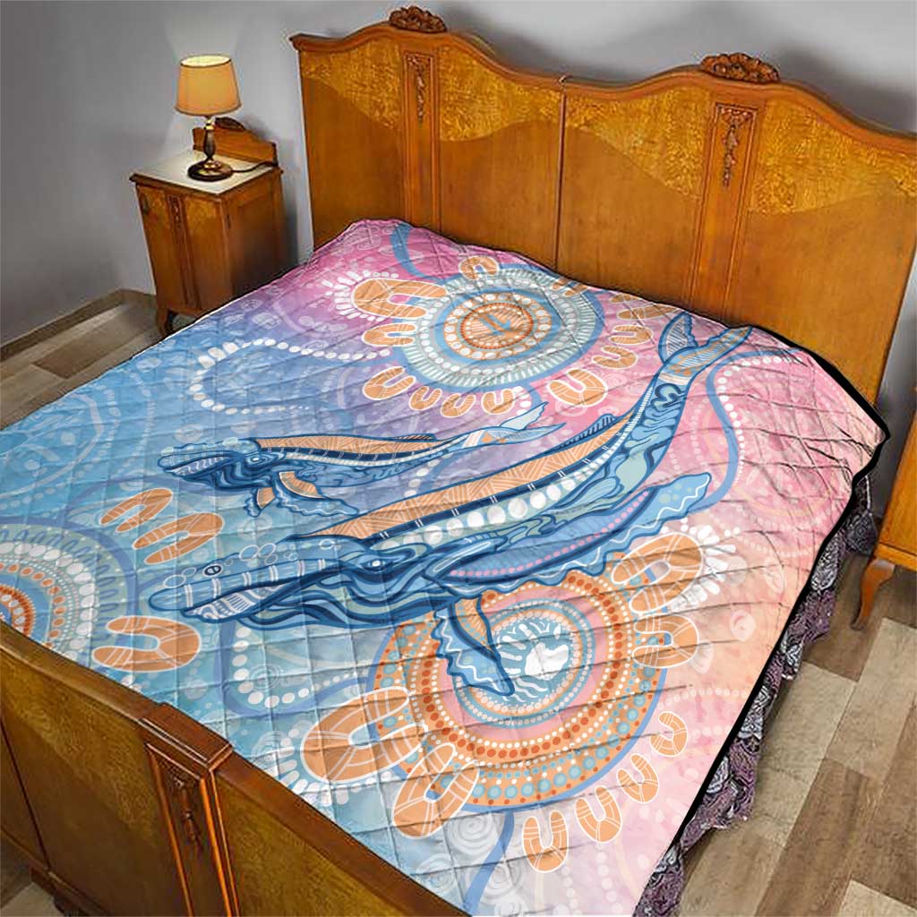 Aussie NAIDOC Week Pastel Quilt Dreaming Whales