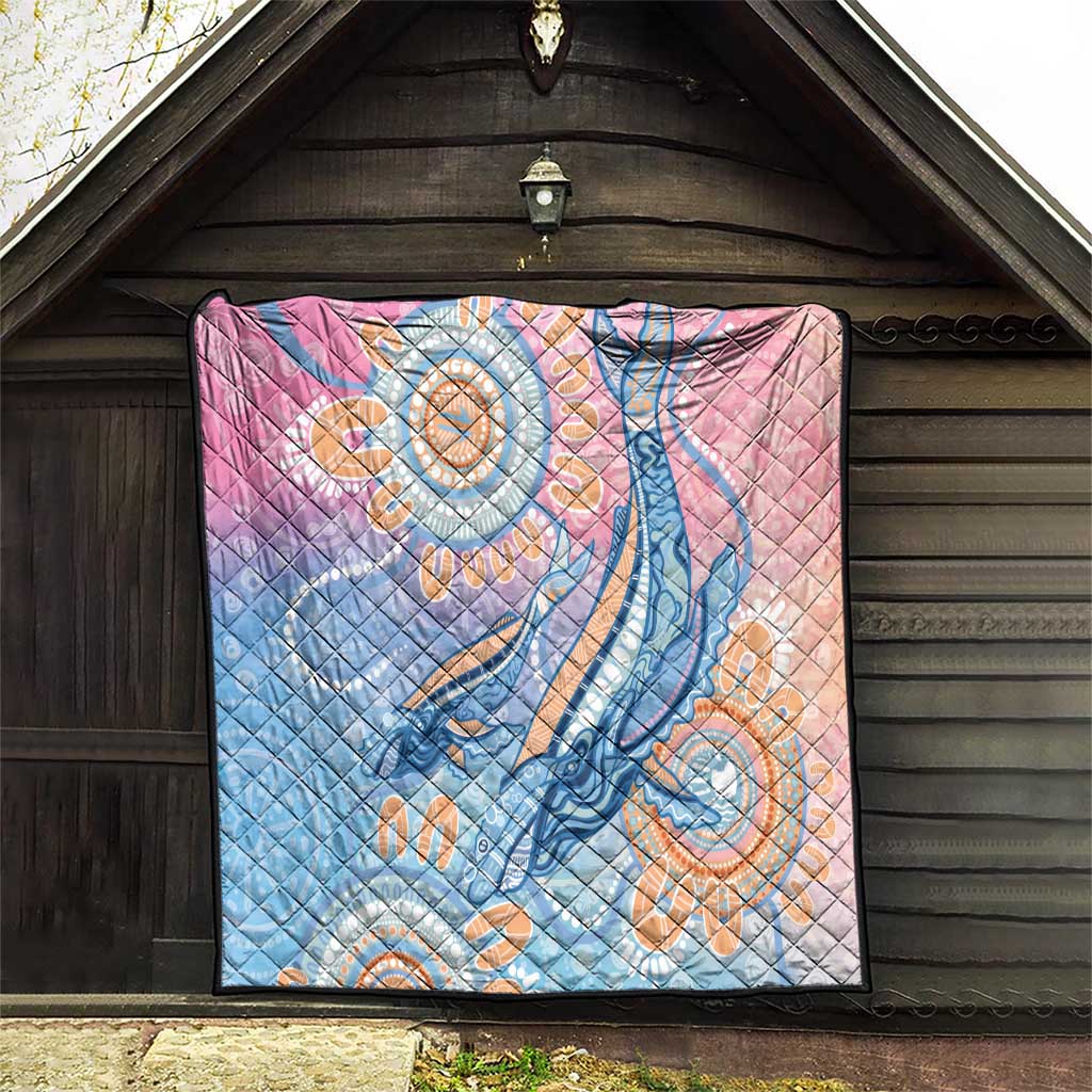 Aussie NAIDOC Week Pastel Quilt Dreaming Whales