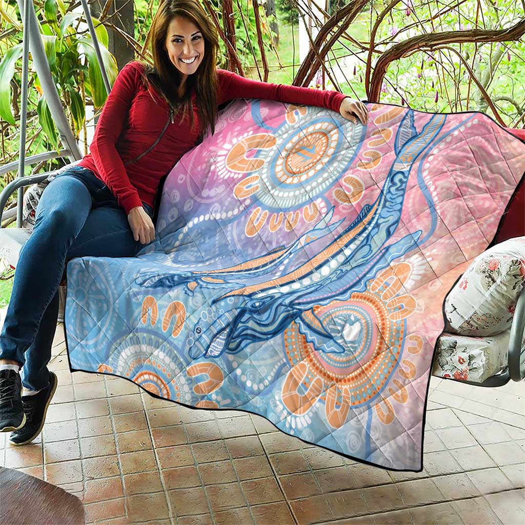 Aussie NAIDOC Week Pastel Quilt Dreaming Whales
