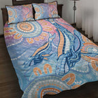 Aussie NAIDOC Week Pastel Quilt Bed Set Dreaming Whales