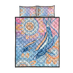 Aussie NAIDOC Week Pastel Quilt Bed Set Dreaming Whales
