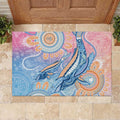 Aussie NAIDOC Week Pastel Rubber Doormat Dreaming Whales