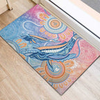 Aussie NAIDOC Week Pastel Rubber Doormat Dreaming Whales