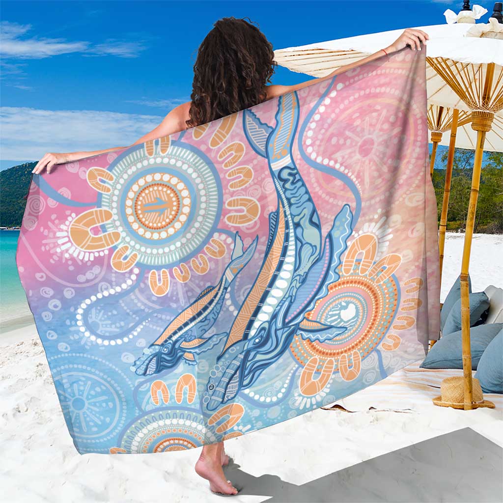 Aussie NAIDOC Week Pastel Sarong Dreaming Whales