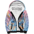 Aussie NAIDOC Week Pastel Sherpa Hoodie Dreaming Whales