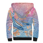 Aussie NAIDOC Week Pastel Sherpa Hoodie Dreaming Whales