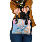 Aussie NAIDOC Week Pastel Shoulder Handbag Dreaming Whales