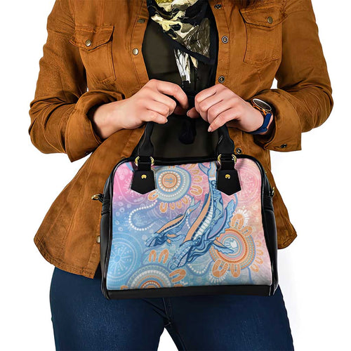 Aussie NAIDOC Week Pastel Shoulder Handbag Dreaming Whales