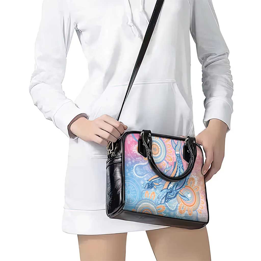 Aussie NAIDOC Week Pastel Shoulder Handbag Dreaming Whales