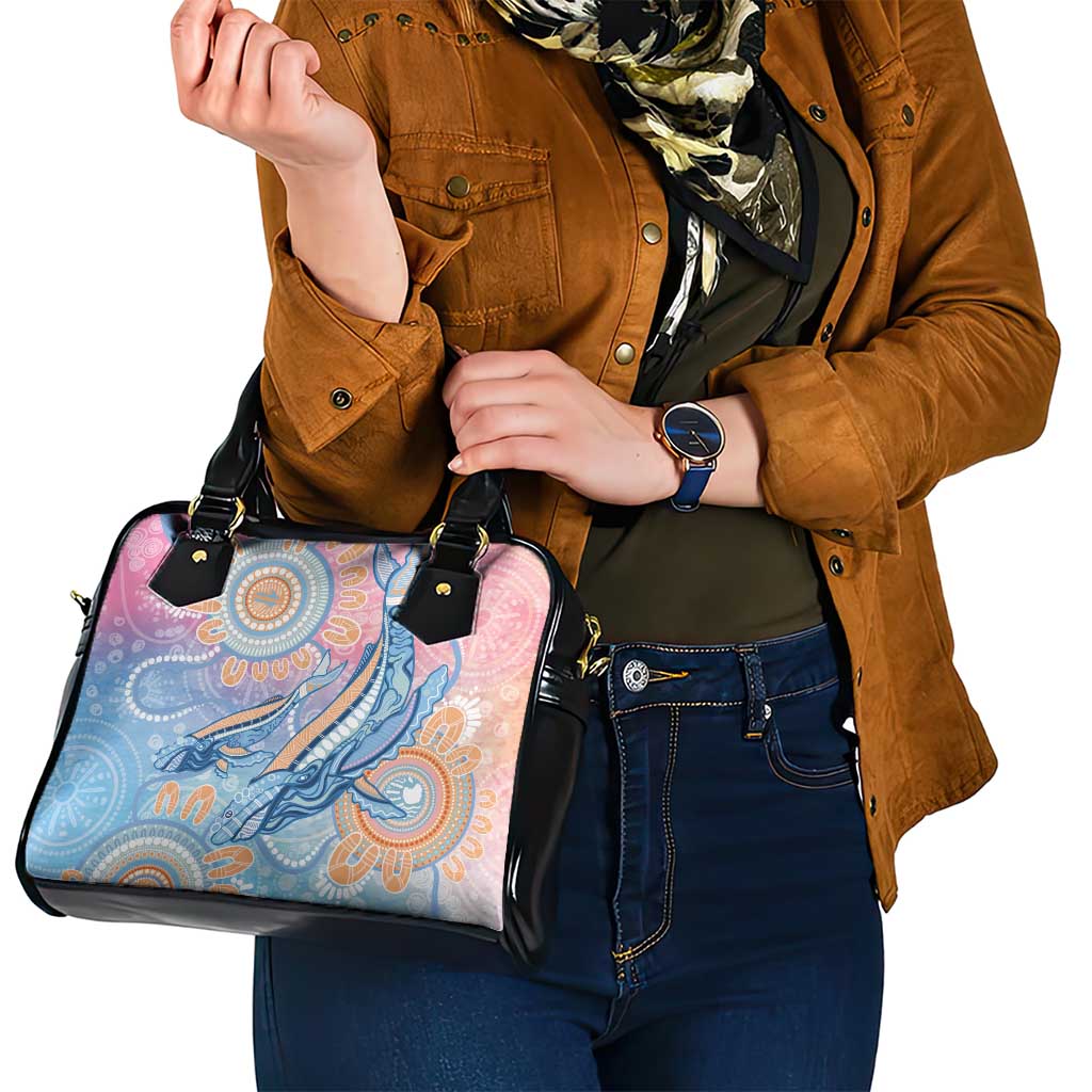 Aussie NAIDOC Week Pastel Shoulder Handbag Dreaming Whales