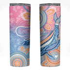 Aussie NAIDOC Week Pastel Skinny Tumbler Dreaming Whales