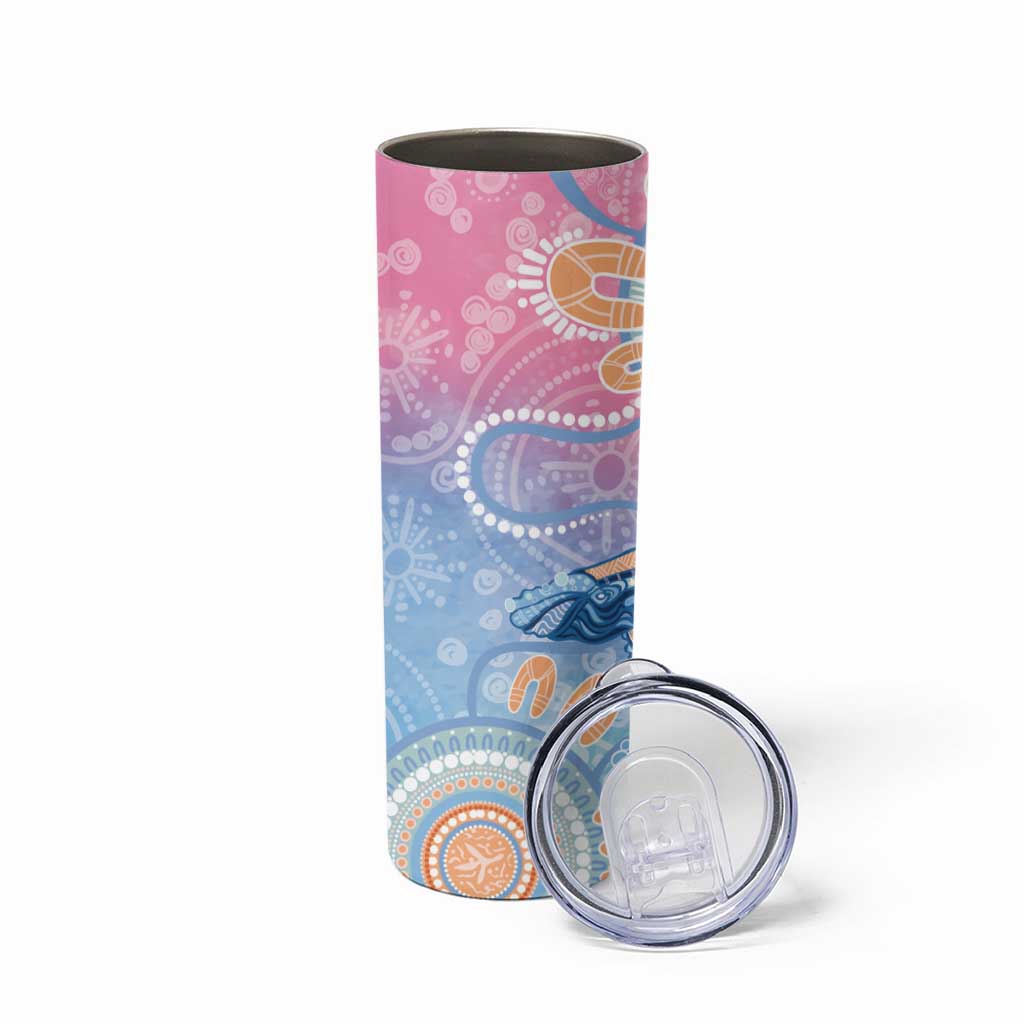 Aussie NAIDOC Week Pastel Skinny Tumbler Dreaming Whales