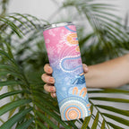 Aussie NAIDOC Week Pastel Skinny Tumbler Dreaming Whales