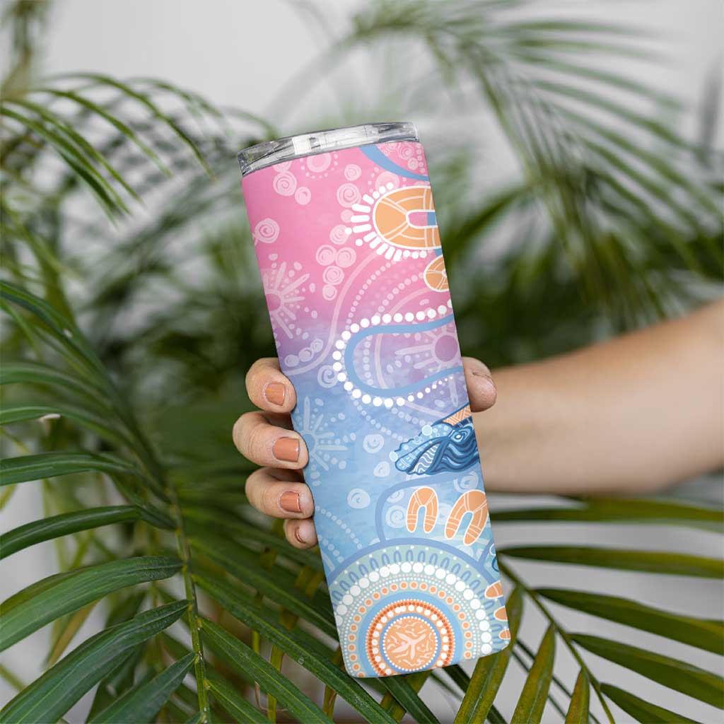 Aussie NAIDOC Week Pastel Skinny Tumbler Dreaming Whales