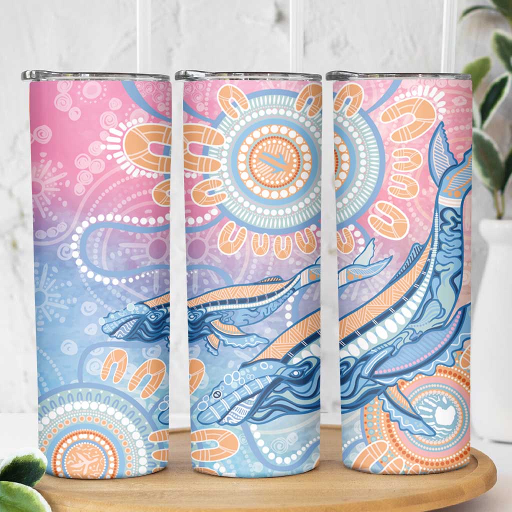 Aussie NAIDOC Week Pastel Skinny Tumbler Dreaming Whales