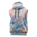 Aussie NAIDOC Week Pastel Sleeveless Hoodie Dreaming Whales