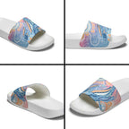 Aussie NAIDOC Week Pastel Slide Sandals Dreaming Whales