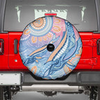 Aussie NAIDOC Week Pastel Spare Tire Cover Dreaming Whales