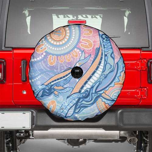 Aussie NAIDOC Week Pastel Spare Tire Cover Dreaming Whales
