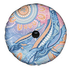Aussie NAIDOC Week Pastel Spare Tire Cover Dreaming Whales