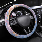 Aussie NAIDOC Week Pastel Steering Wheel Cover Dreaming Whales