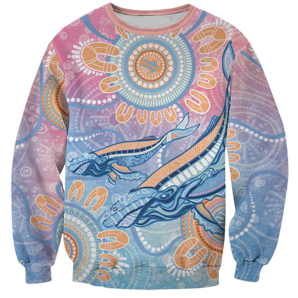 Aussie NAIDOC Week Pastel Sweatshirt Dreaming Whales