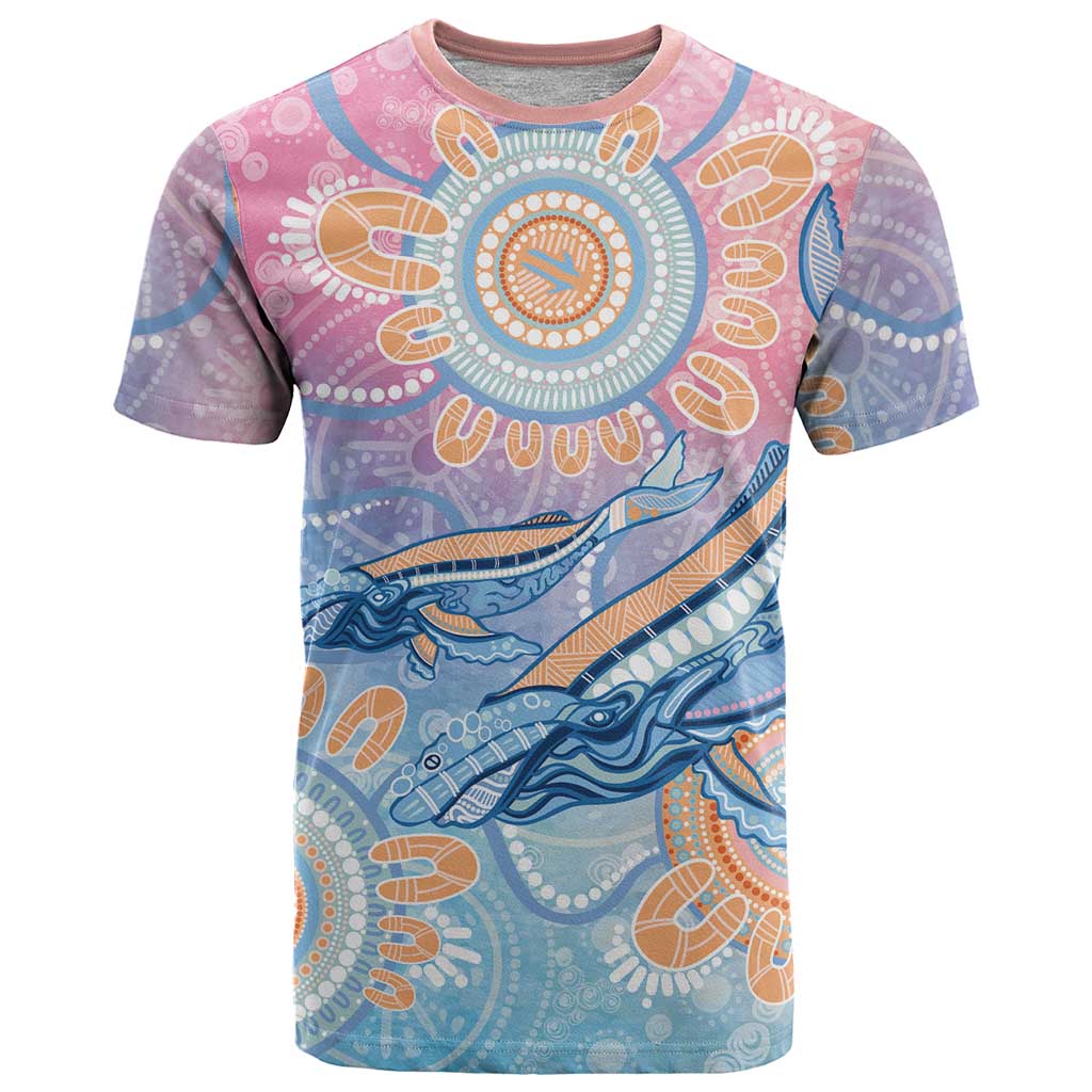Aussie NAIDOC Week Pastel T Shirt Dreaming Whales