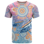 Aussie NAIDOC Week Pastel T Shirt Dreaming Whales