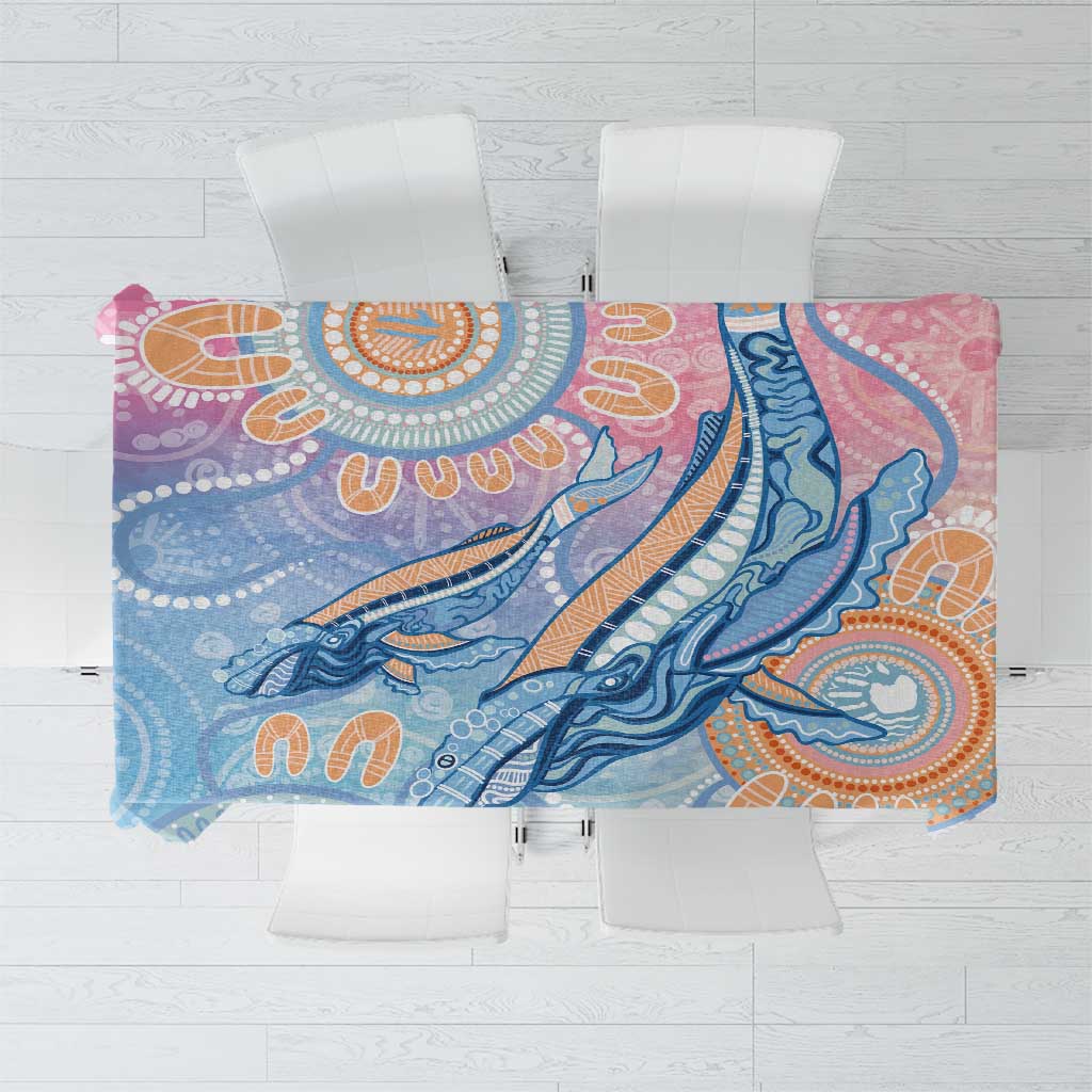 Aussie NAIDOC Week Pastel Tablecloth Dreaming Whales