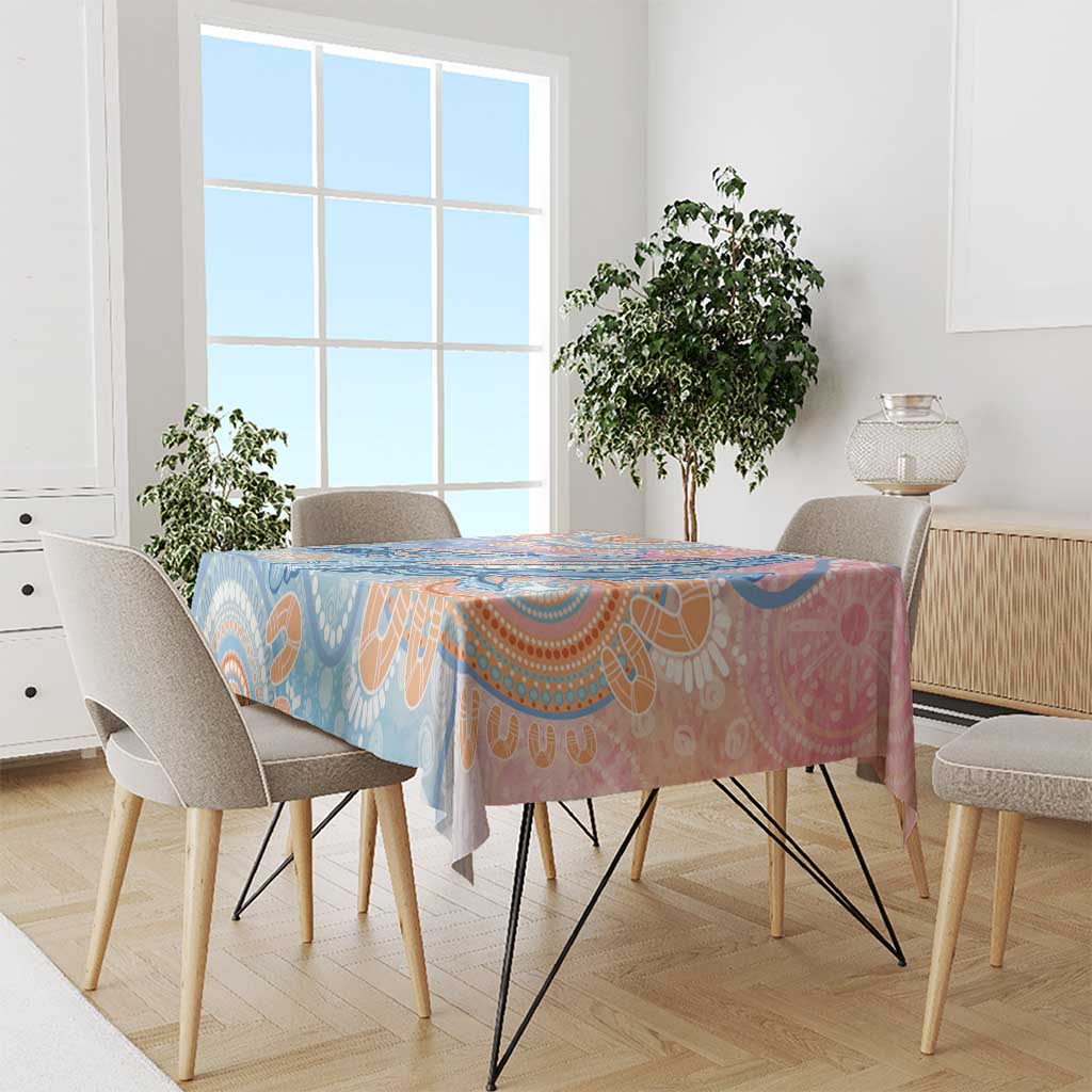 Aussie NAIDOC Week Pastel Tablecloth Dreaming Whales