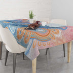 Aussie NAIDOC Week Pastel Tablecloth Dreaming Whales