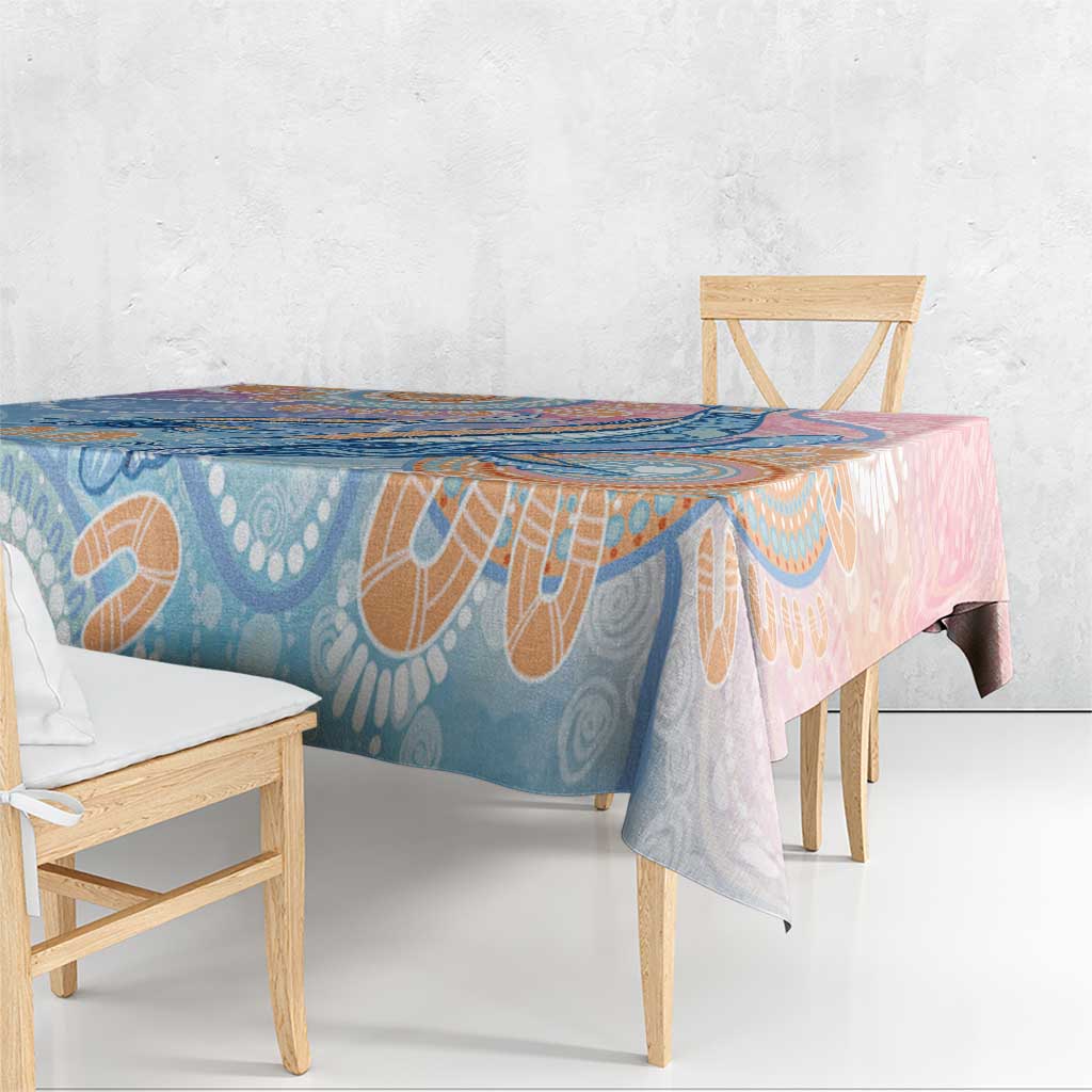 Aussie NAIDOC Week Pastel Tablecloth Dreaming Whales