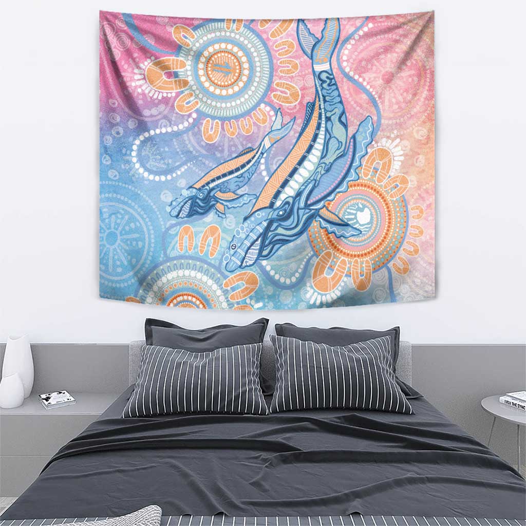 Aussie NAIDOC Week Pastel Tapestry Dreaming Whales