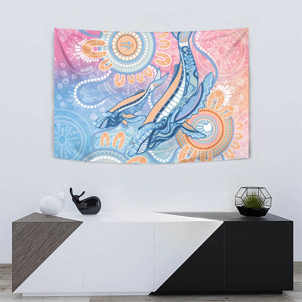 Aussie NAIDOC Week Pastel Tapestry Dreaming Whales
