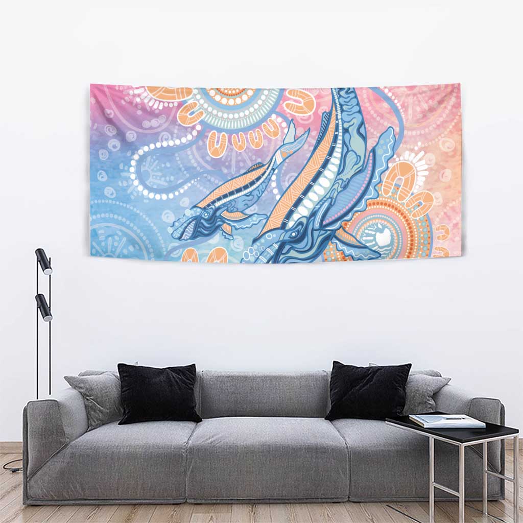 Aussie NAIDOC Week Pastel Tapestry Dreaming Whales