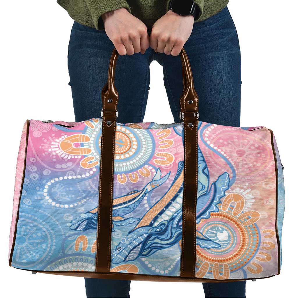 Aussie NAIDOC Week Pastel Travel Bag Dreaming Whales