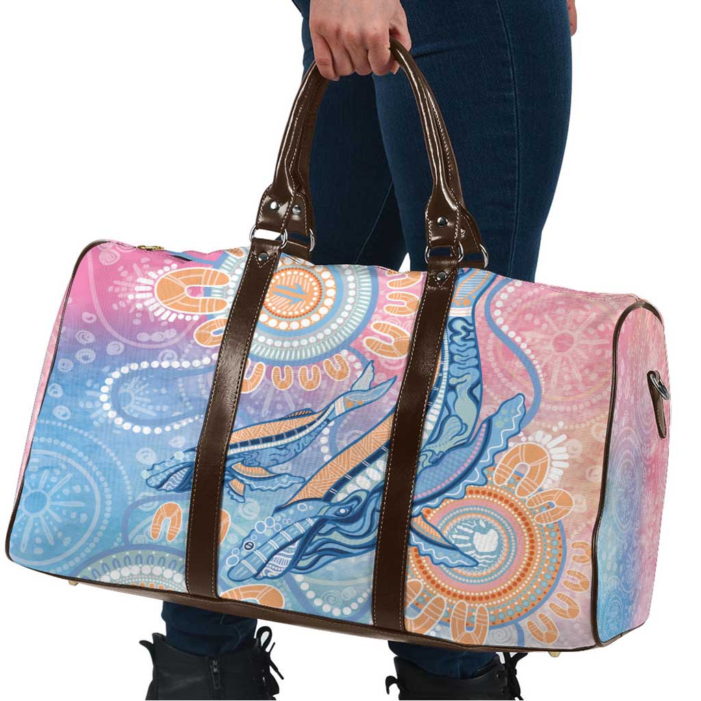 Aussie NAIDOC Week Pastel Travel Bag Dreaming Whales