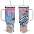 Aussie NAIDOC Week Pastel Tumbler With Handle Dreaming Whales