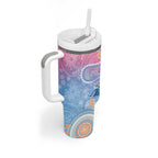 Aussie NAIDOC Week Pastel Tumbler With Handle Dreaming Whales