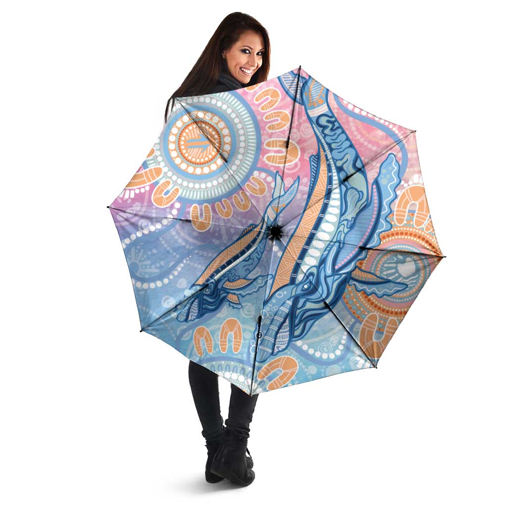 Aussie NAIDOC Week Pastel Umbrella Dreaming Whales