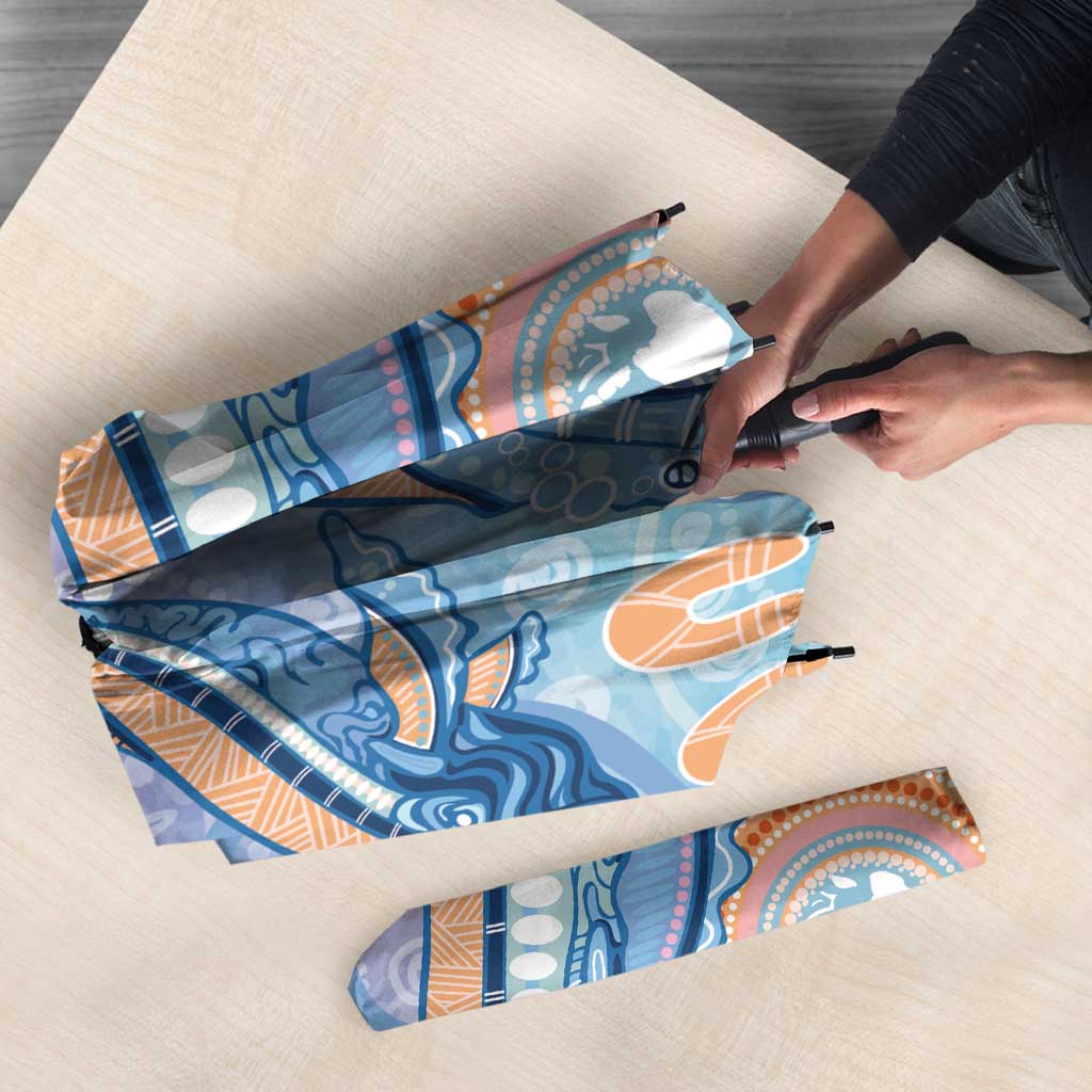 Aussie NAIDOC Week Pastel Umbrella Dreaming Whales