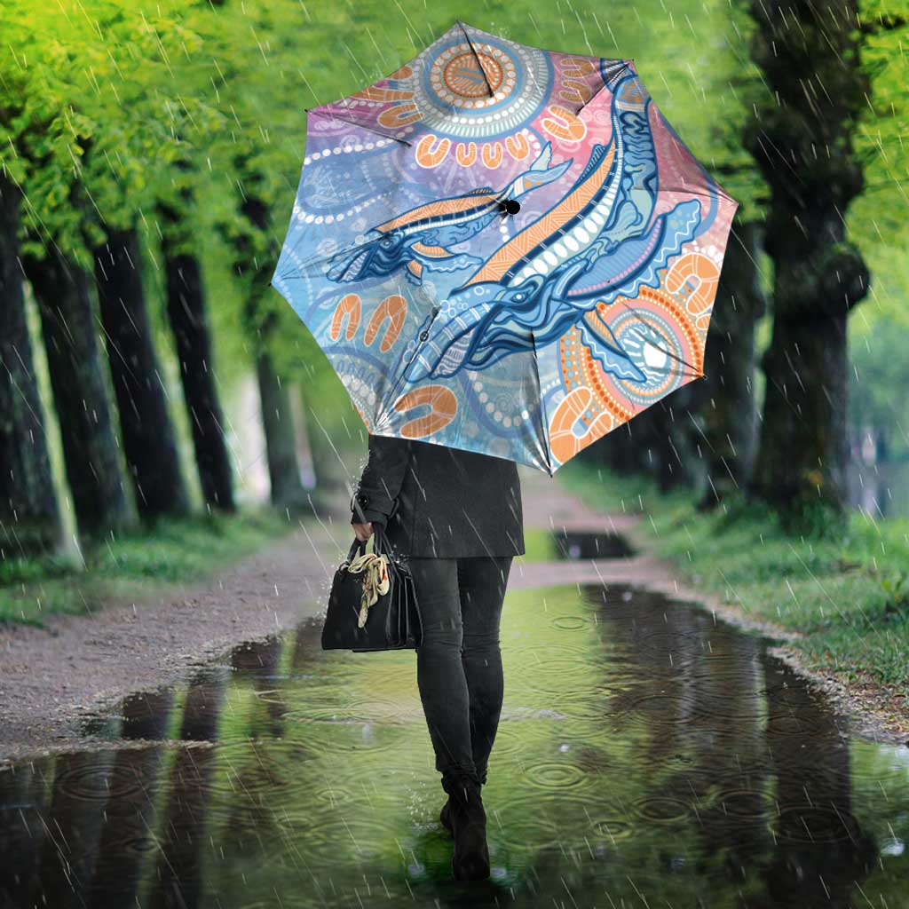 Aussie NAIDOC Week Pastel Umbrella Dreaming Whales