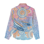 Aussie NAIDOC Week Pastel Women Casual Shirt Dreaming Whales