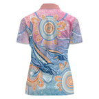 Aussie NAIDOC Week Pastel Women Polo Shirt Dreaming Whales