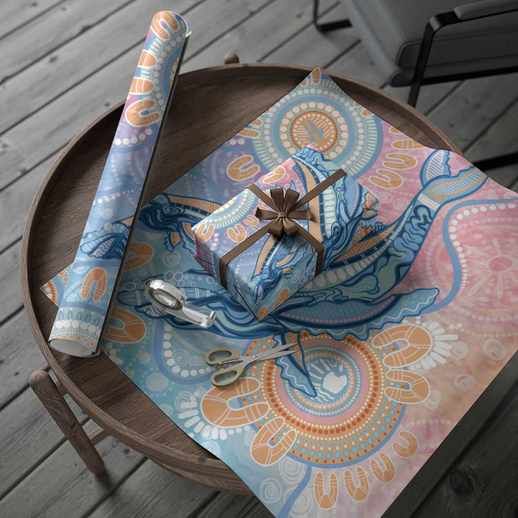 Aussie NAIDOC Week Pastel Wrapping Paper Dreaming Whales