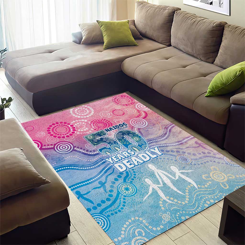Australia NAIDOC Week 2026 50 Years Deadly Area Rug Celestial Glows